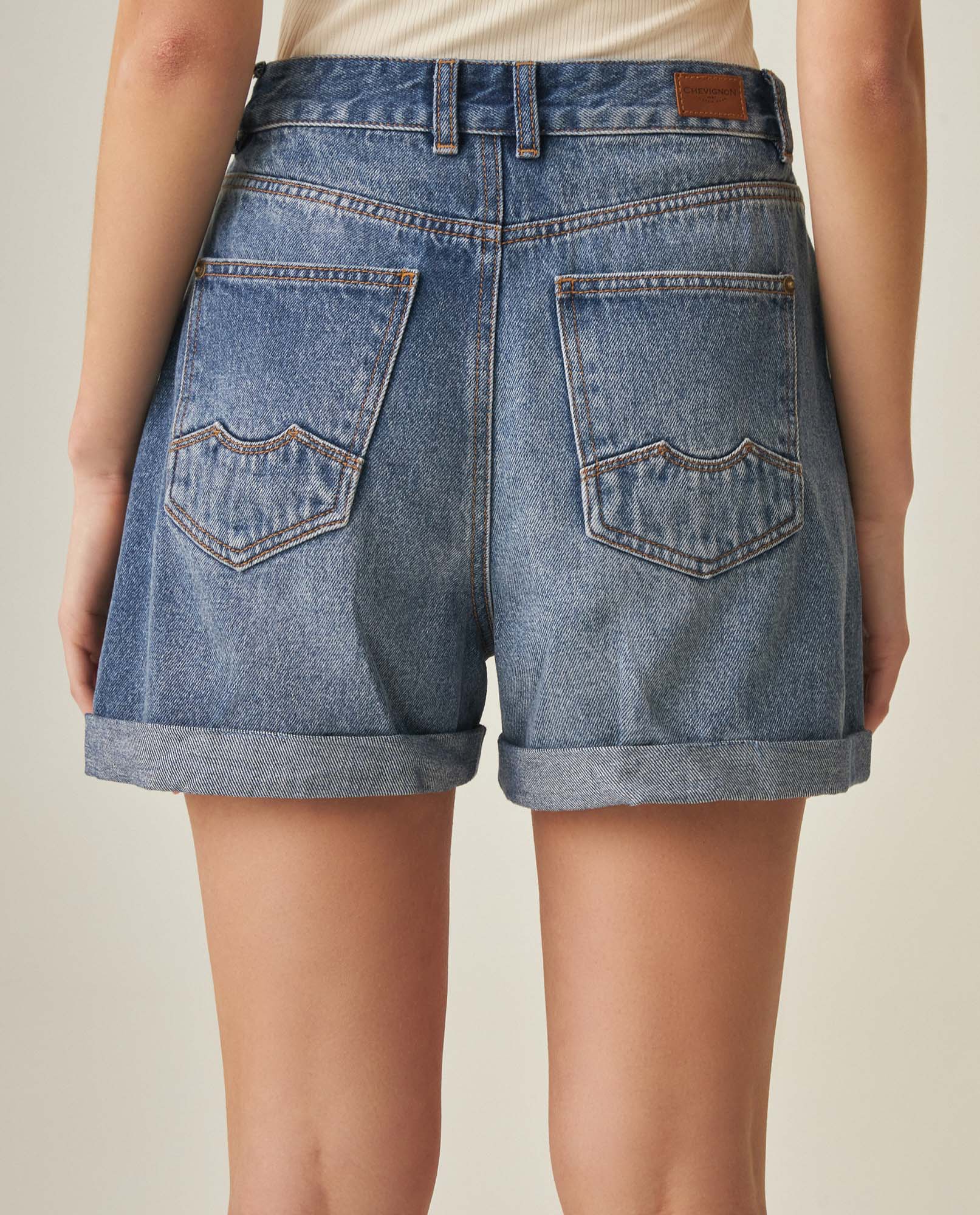 Women´s Denim Shorts - Blue 63_452H001_AZU184140_6
