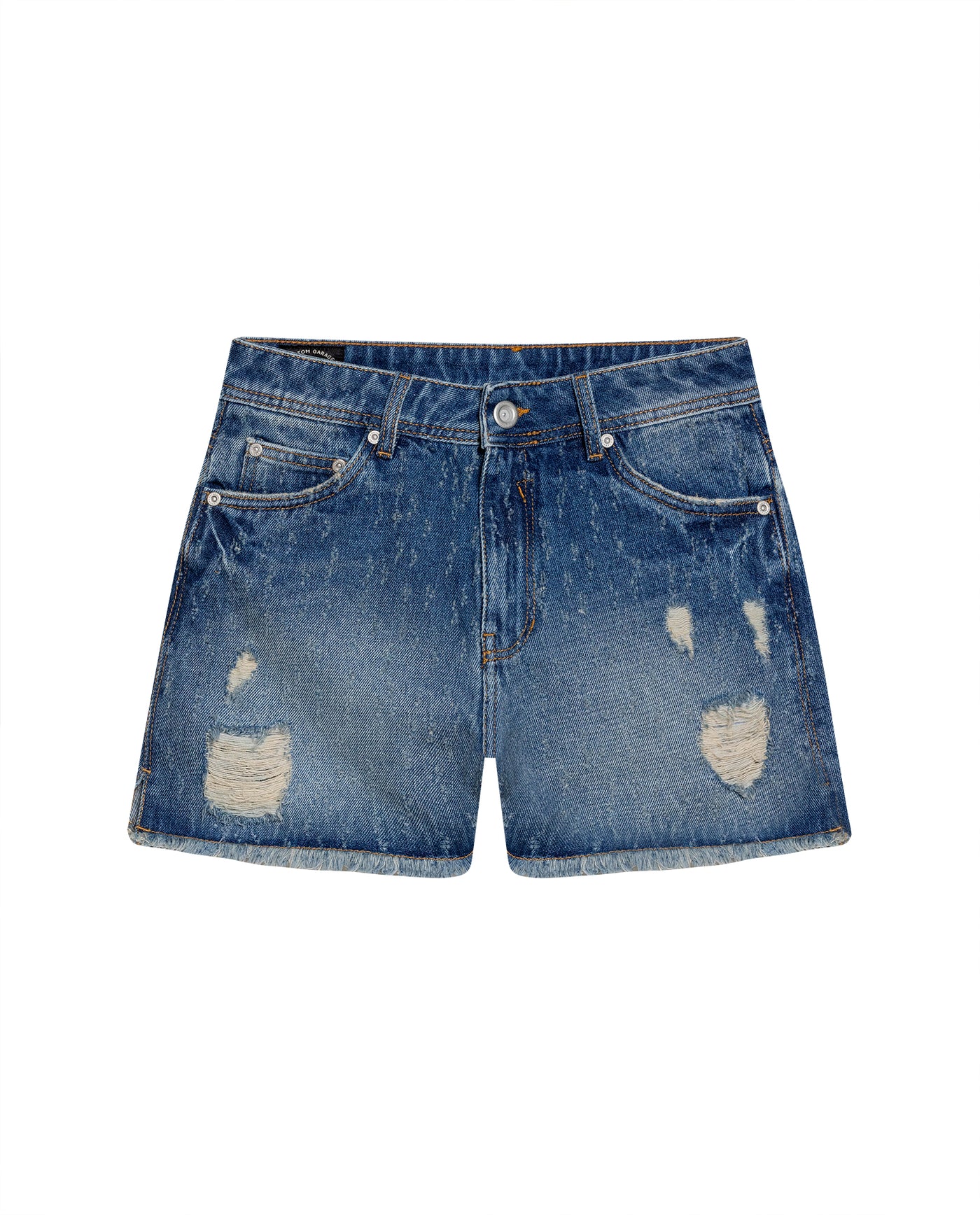 Women´s Ripped Denim Shorts - Blue 63_454G500_AZU154714_0