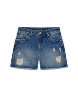 Women´s Ripped Denim Shorts - Blue 63_454G500_AZU154714_0