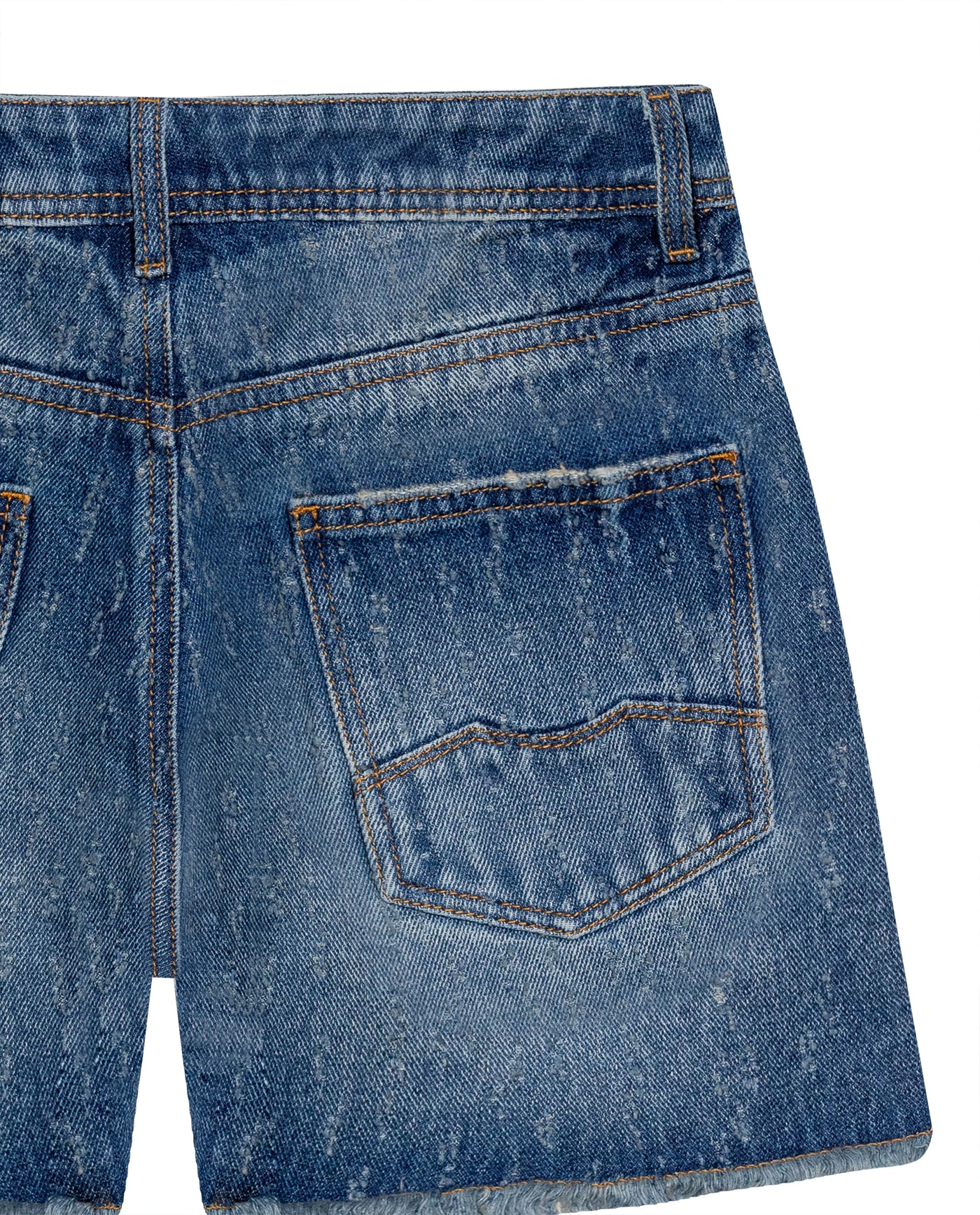 Women´s Ripped Denim Shorts - Blue 63_454G500_AZU154714_6