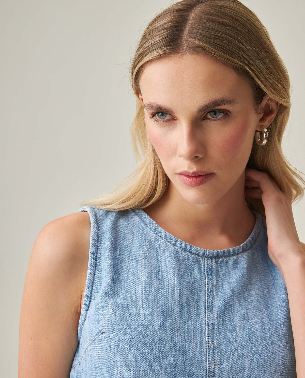 Women´s Cropped Denim Top - Blue 63_462H000_AZU154020_5
