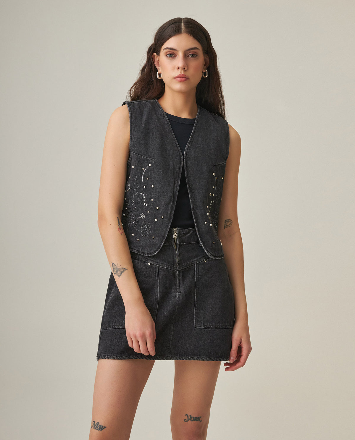 Women´s Denim Vest - Black 63_462H001_NEG194004_5