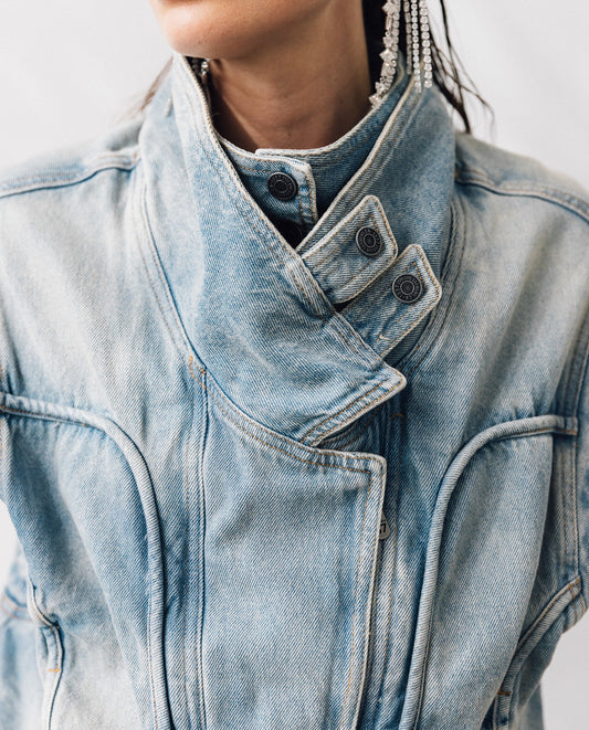 Womens Cropped Denim Vest - Special Collection - Blue 63_462H200_AZU194052_3