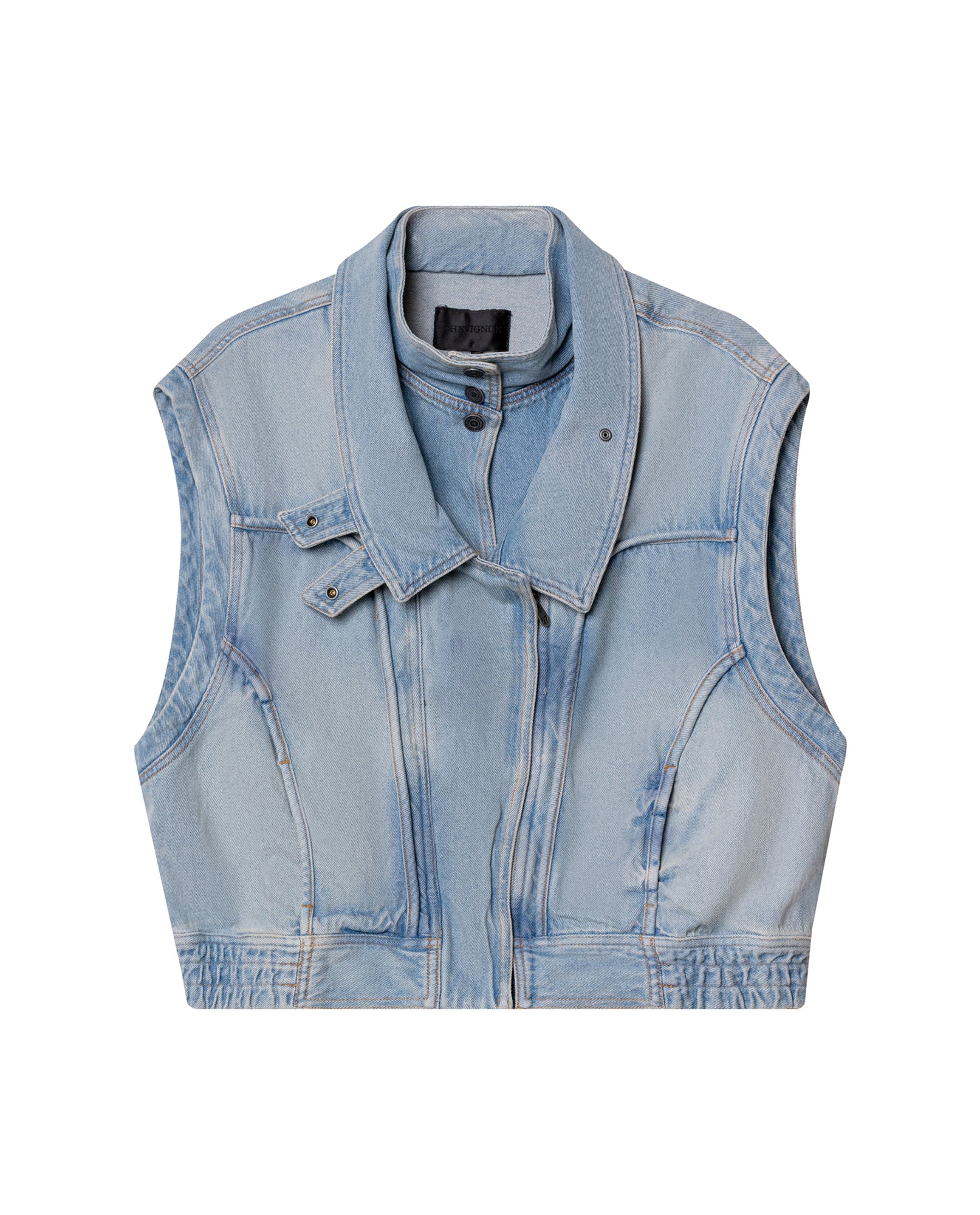 Womens Cropped Denim Vest - Special Collection - Blue 63_462H200_AZU194052_4
