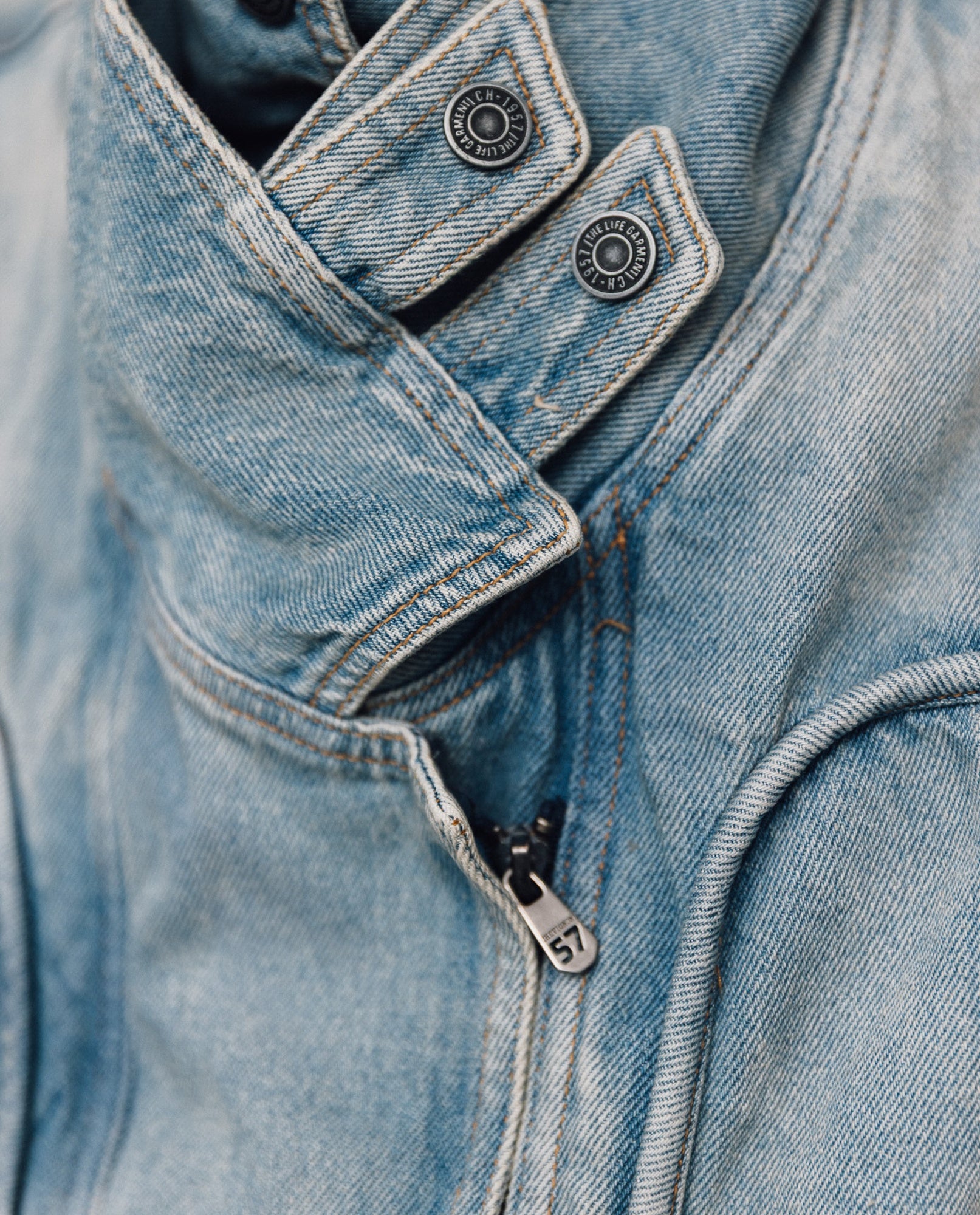Womens Cropped Denim Vest - Special Collection - Blue 63_462H200_AZU194052_6