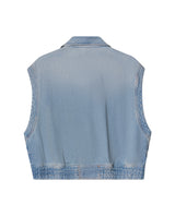 Womens Cropped Denim Vest - Special Collection - Blue 63_462H200_AZU194052_7