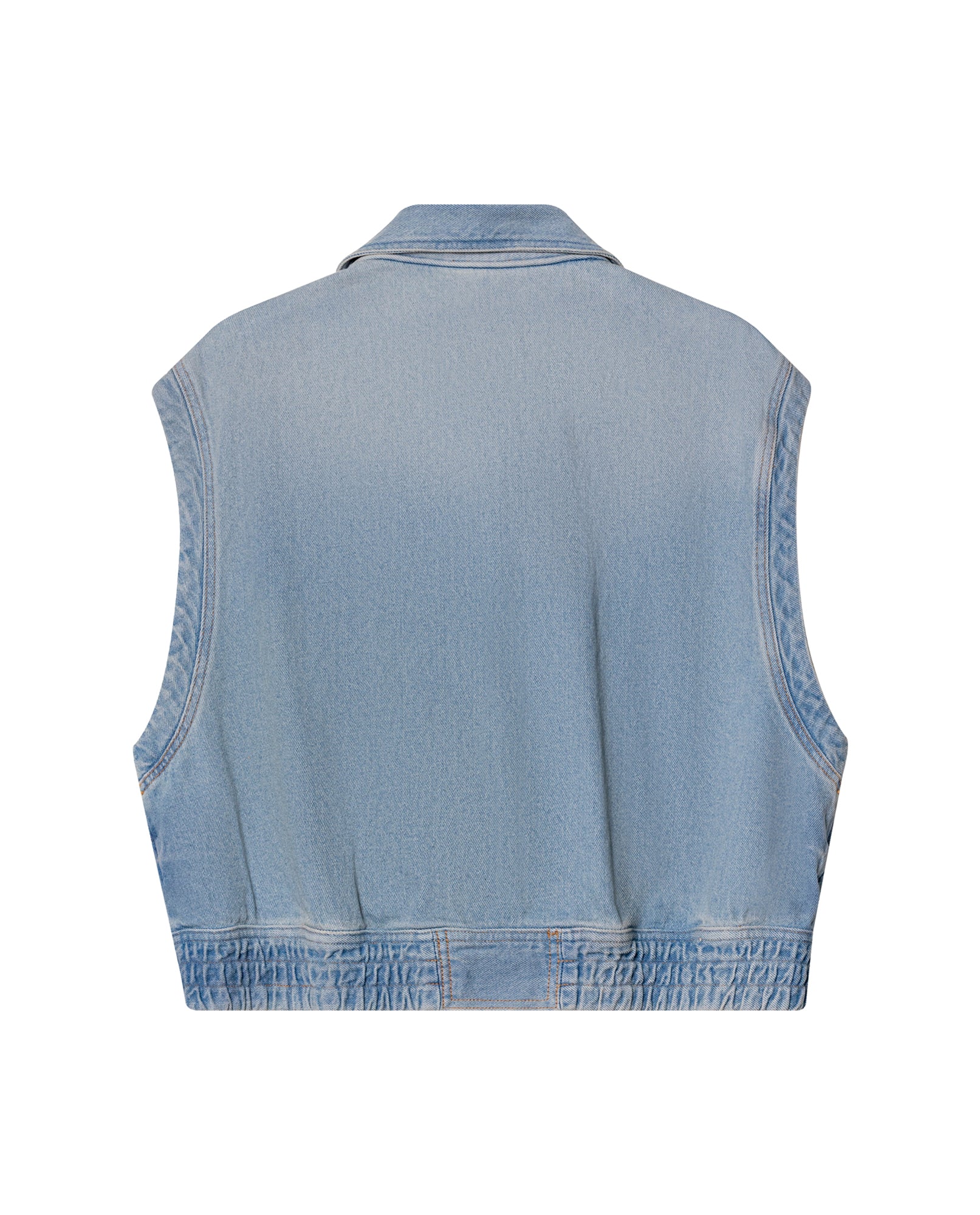 Womens Cropped Denim Vest - Special Collection - Blue 63_462H200_AZU194052_7