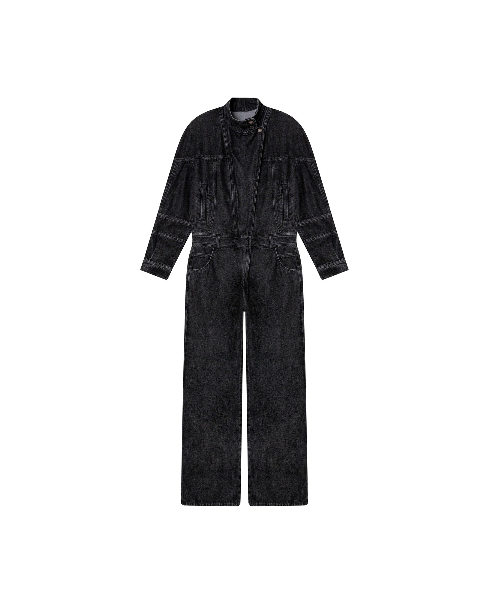 Womens Black Denim Jumpsuit - Special Collection - Black 63_472H200_NEG194004_5