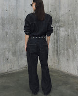 Womens Black Denim Jumpsuit - Special Collection - Black 63_472H200_NEG194004_8