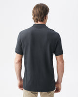 Mens Slim Fit Short Sleeve Polo Shirt in Cotton - Black 63_600A000_090000_5