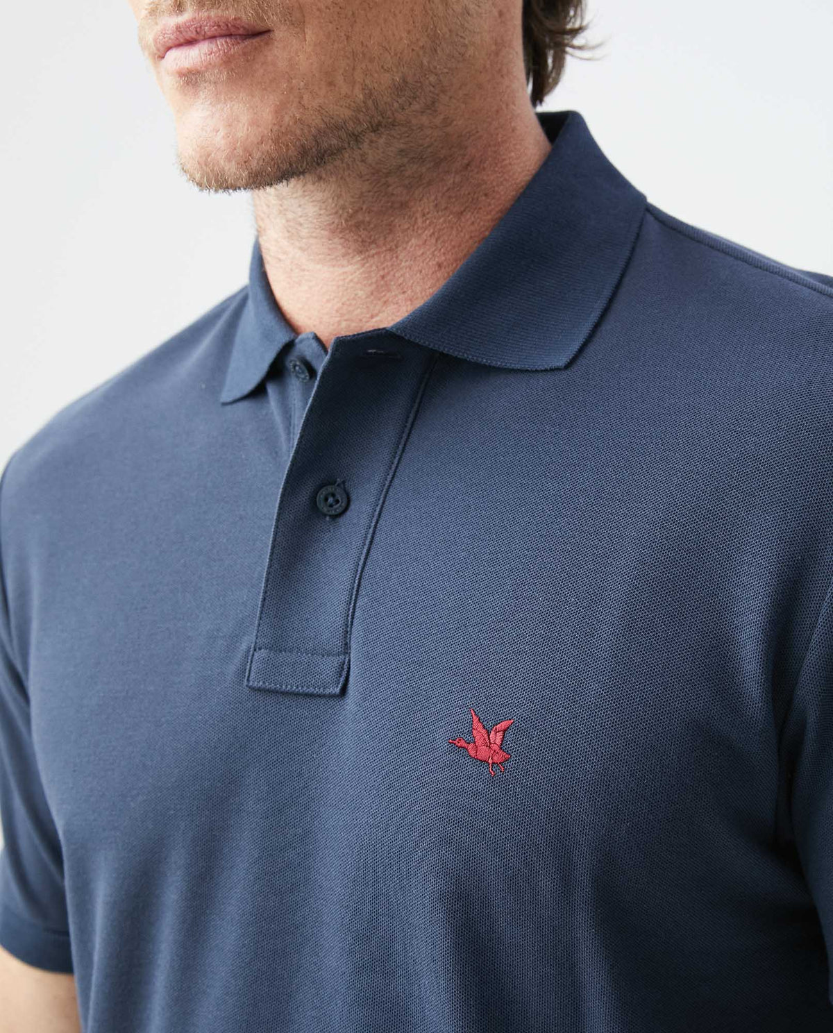 Muscle Polo Shirt Slim Fit - Blue 63_600A000_AZU193924_4