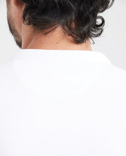 Men's Polo Shirt, Short Sleeve, Cotton - White - 5