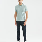 SLIM ICONIC POLO IN TEAL