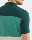 CLASSIC FIT BLOCK SHORT SLEEVE POLO IN GREEN