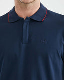 SLIM FIT MUSCLE POLO IN NAVY