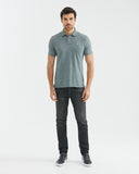 SLIM FIT ICONIC POLO IN MARBLE GREEN