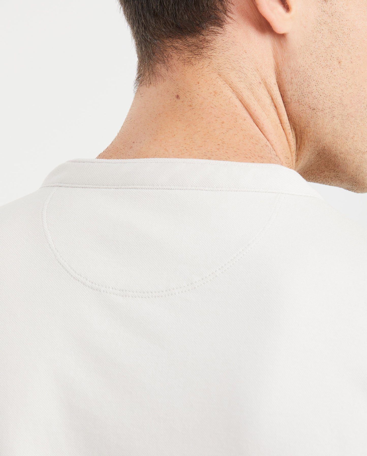 Men's Slim Fit Neru Collar Polo Shirt - Raw - 4