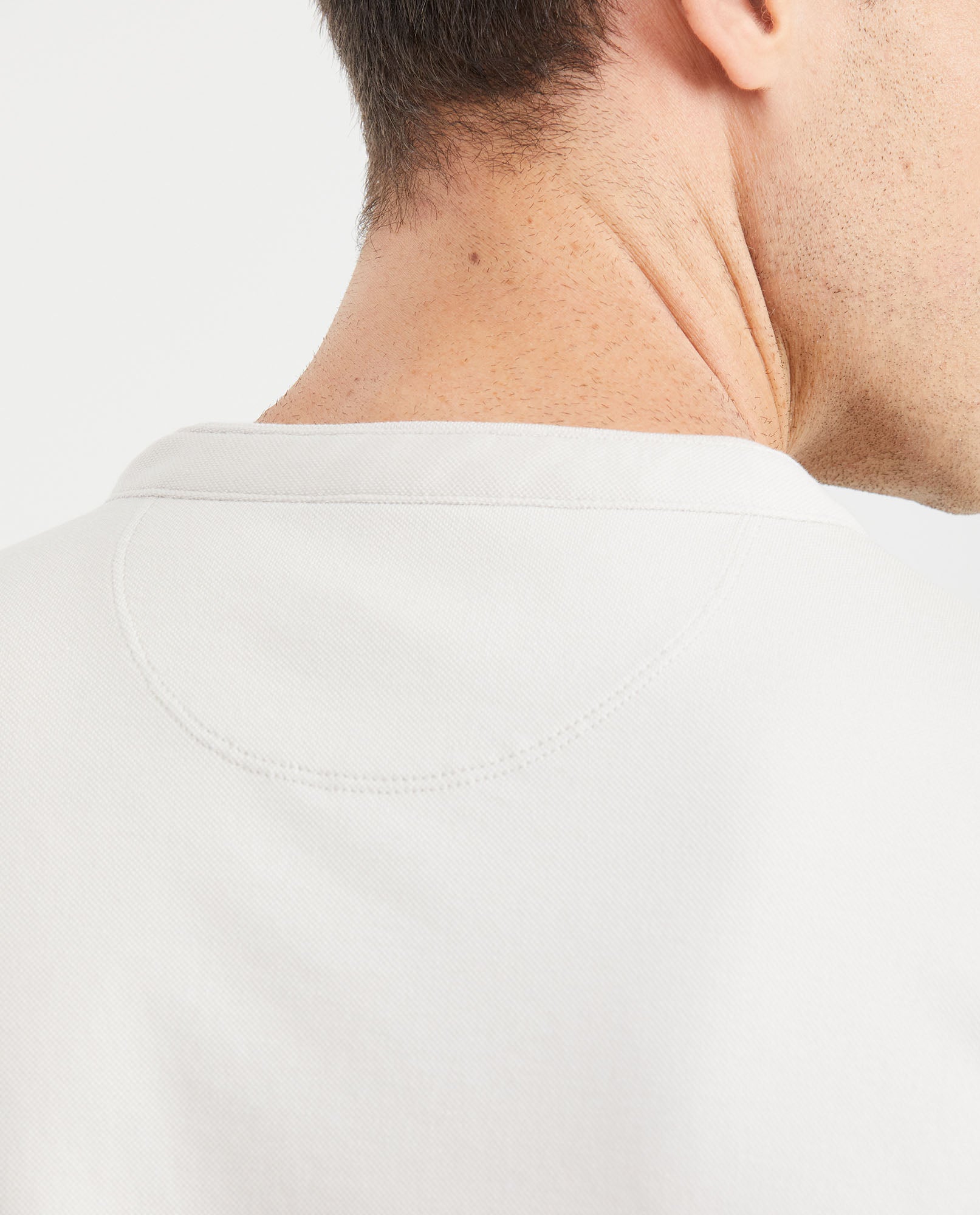 Men's Slim Fit Neru Collar Polo Shirt - Raw - 4