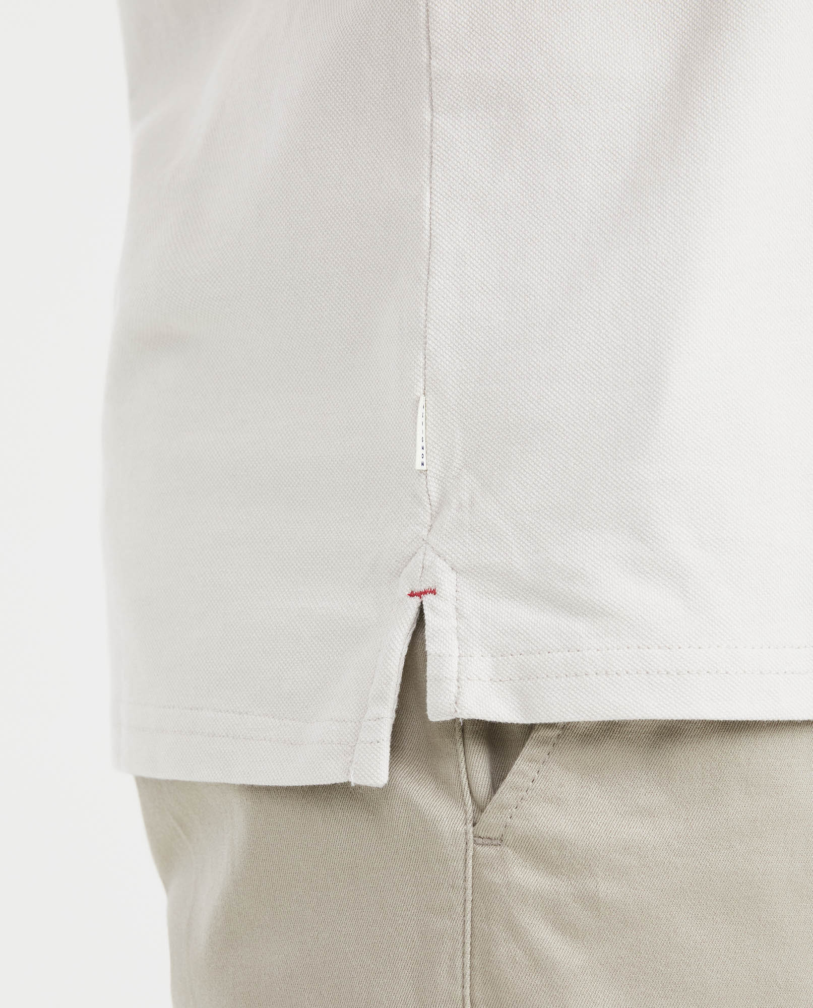 Men's Slim Fit Neru Collar Polo Shirt - Raw - 5