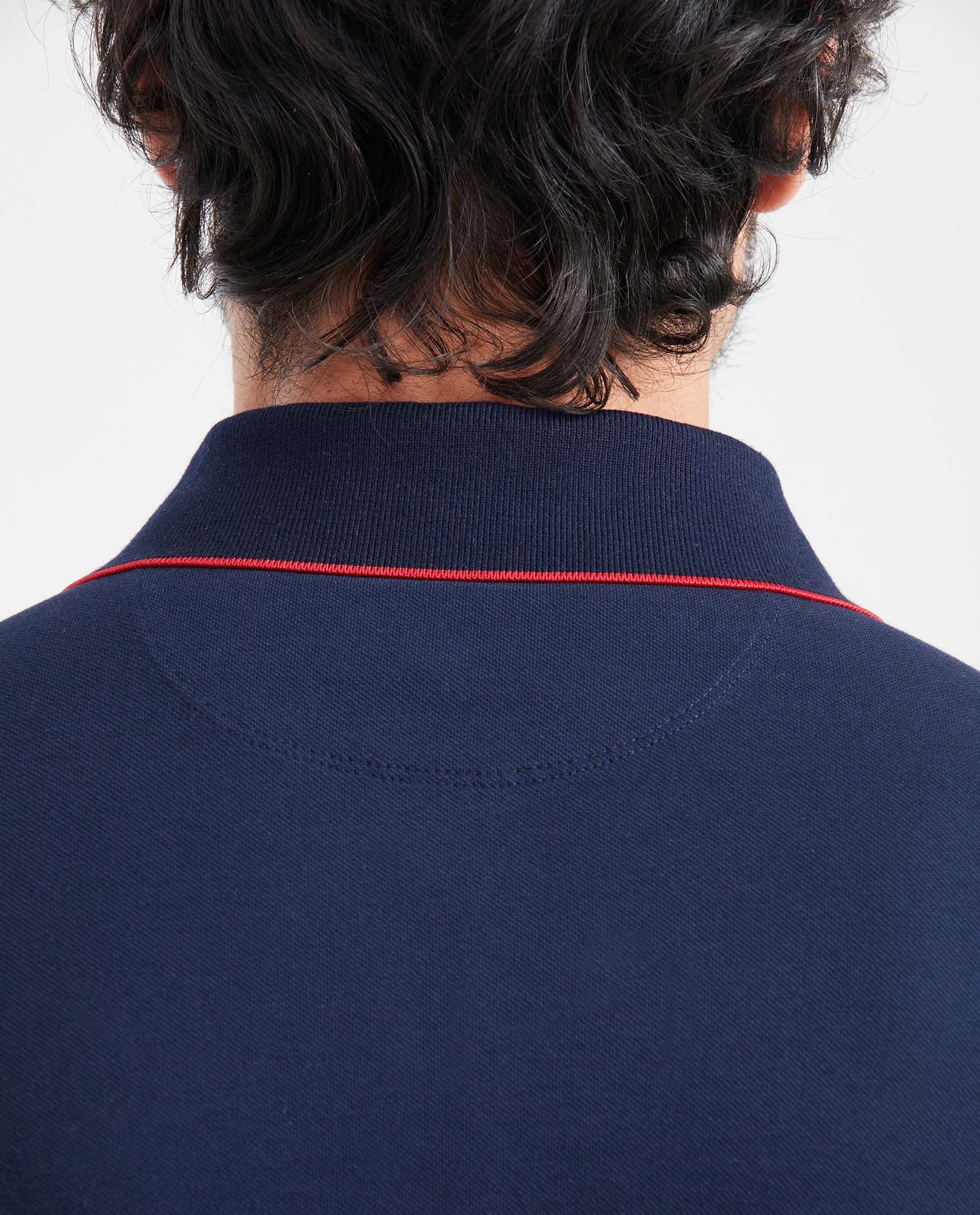 Men's Slim Fit Polo Shirt - Blue 601G006 - 5