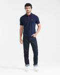 Men's Slim Fit Polo Shirt - Blue 601G006 - 6