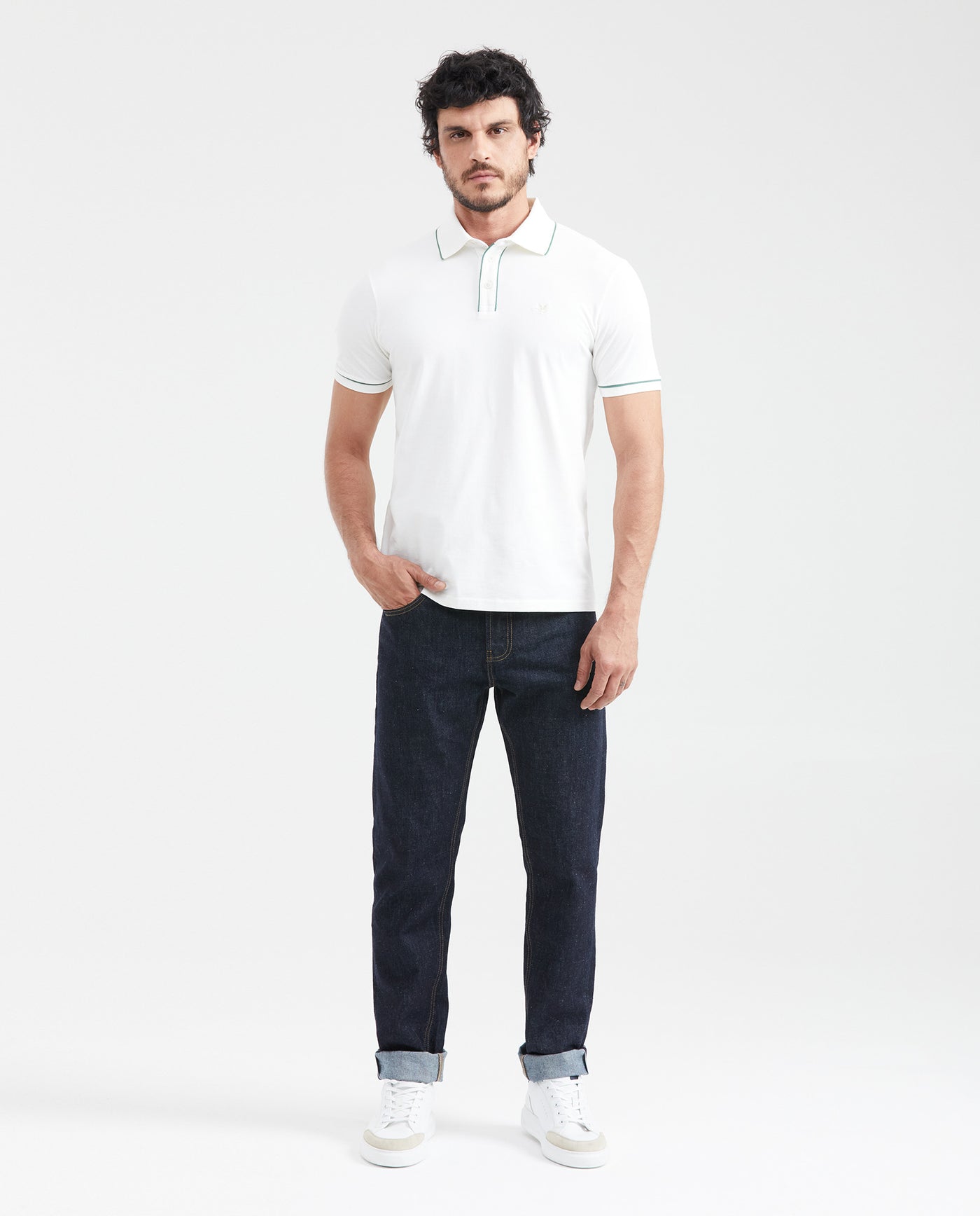 Men's Slim Fit Polo Shirt - Raw 601G006 - 5