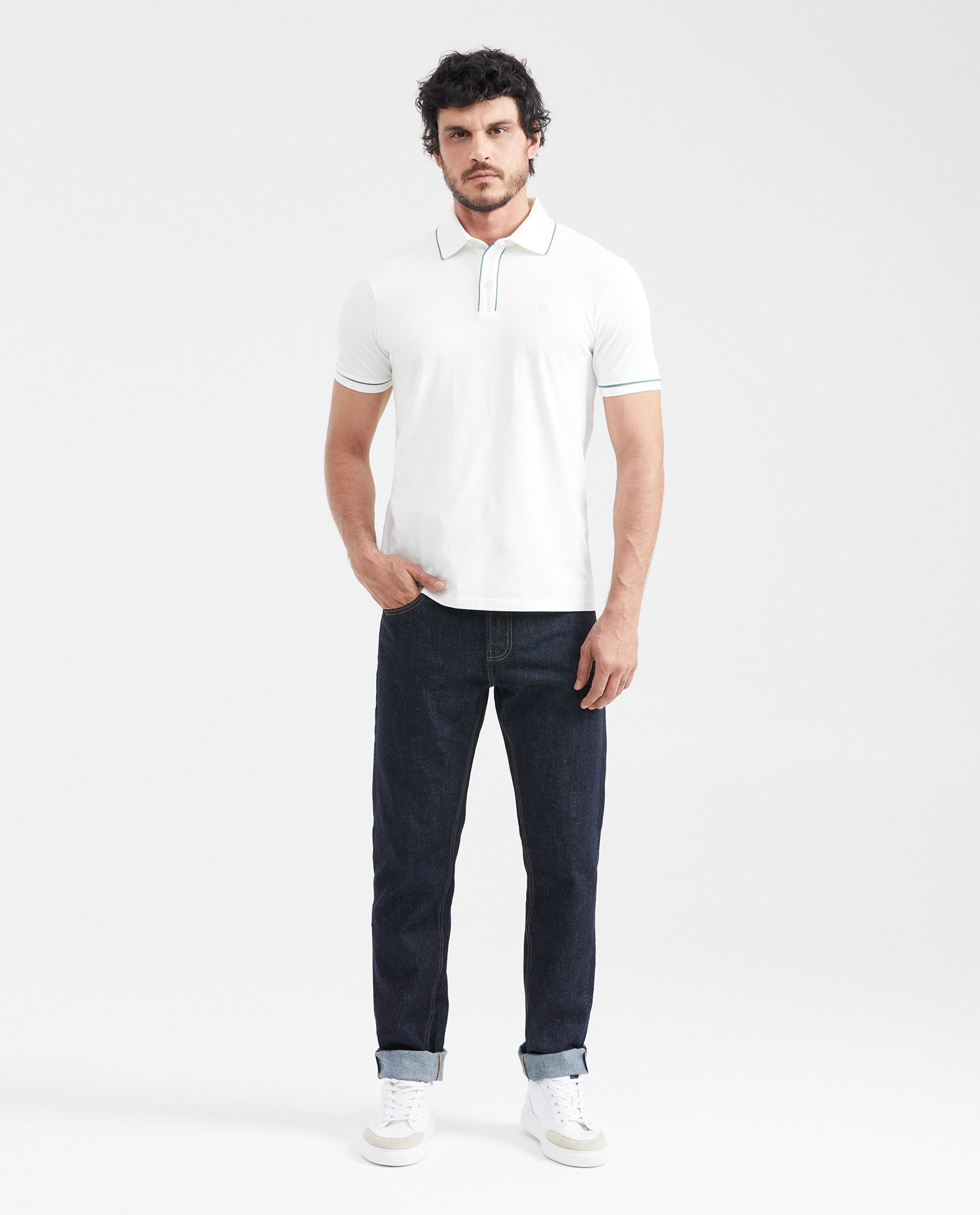 Men's Slim Fit Polo Shirt - Raw 601G006 - 5