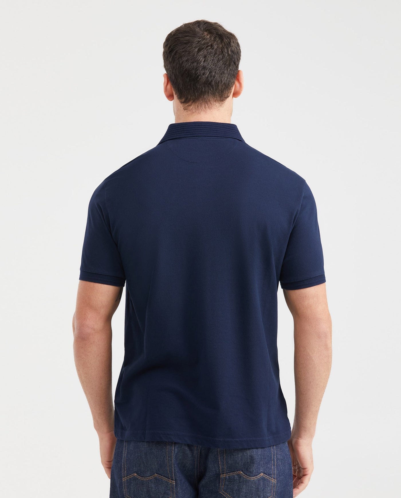 Men's Classic Fit Polo Shirt - Blue 601G007 - 3