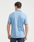 Men's Classic Fit Polo Shirt - Blue 601G010 - 3
