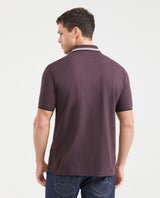 Men's Classic Fit Polo Shirt - Purple 601G010 - 3