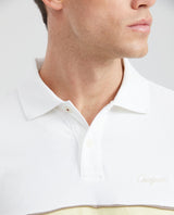 Men's Slim Fit Polo Shirt with Color Blocks - Yellow 601G012 - 2