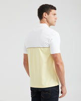 Men's Slim Fit Polo Shirt with Color Blocks - Yellow 601G012 - 4