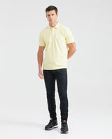 Men's Classic Fit Polo Hidden Closure Piqué in Cotton Stretch Blend - 6