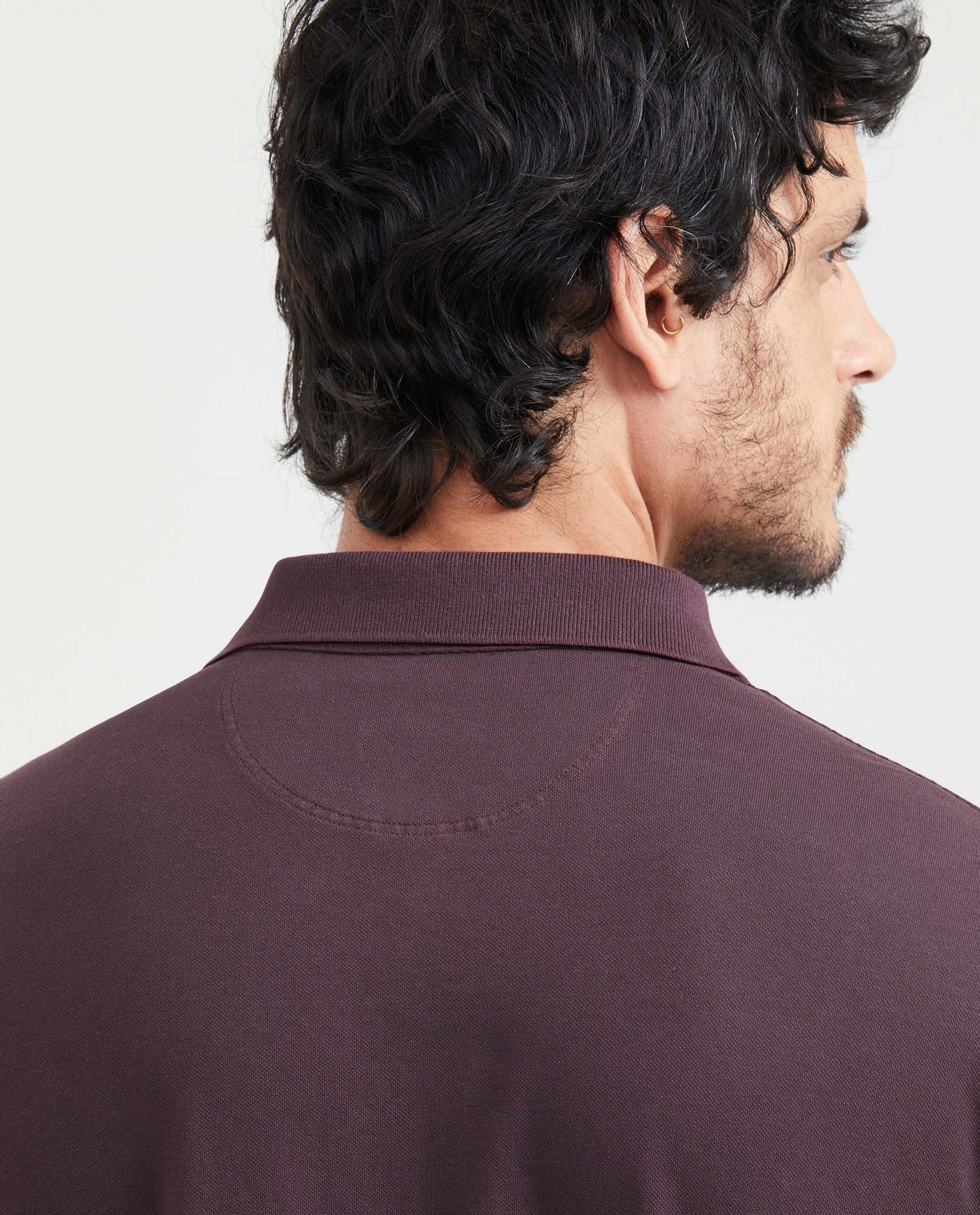 Men's Regular Fit Polo in Cotton Stretch Blend - 4
