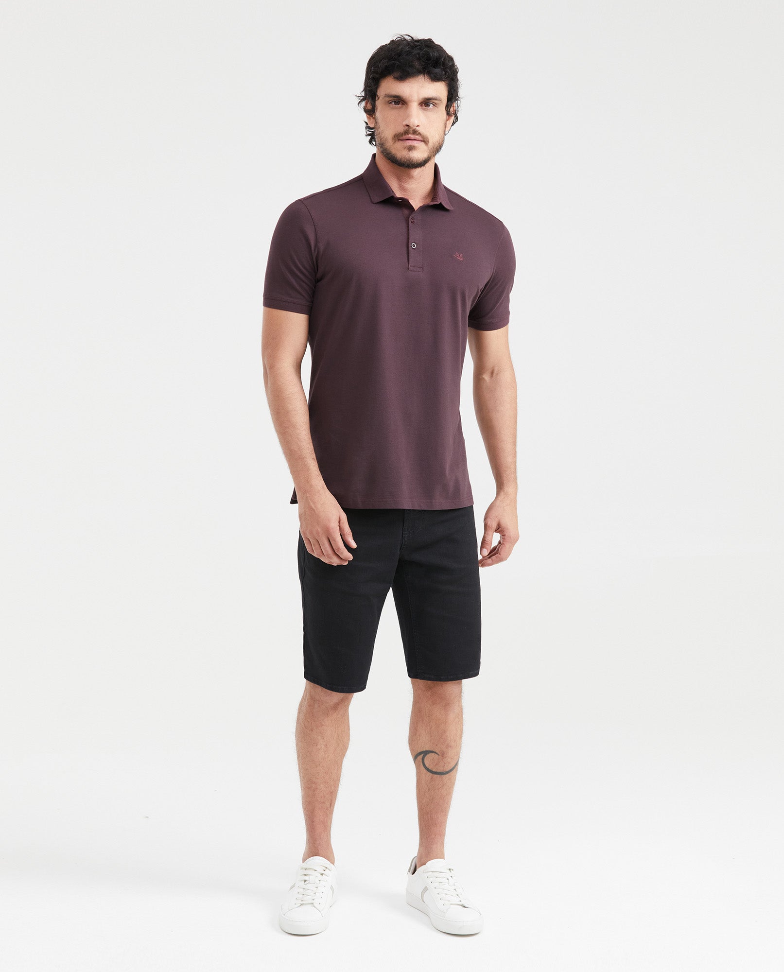 Men's Regular Fit Polo in Cotton Stretch Blend - 5