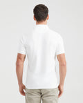 Men's Slim Fit Polo Simulated Knit Textured in Cotton-Polyester Blend - 3