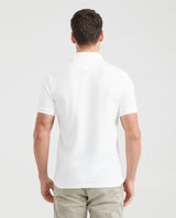 Men's Slim Fit Polo Simulated Knit Textured in Cotton-Polyester Blend - 3