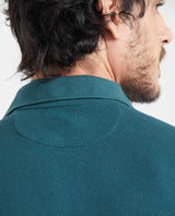 Men's Slim Fit Polo Simulated Knit Textured in Cotton-Polyester Blend - 4