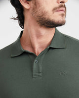 Men's Slim Fit Polo Textured in Cotton Piqué - 2