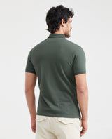 Men's Slim Fit Polo Textured in Cotton Piqué - 3