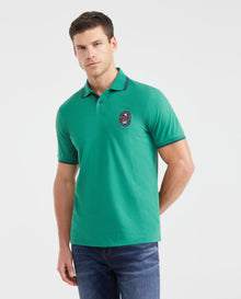 Men's Slim Fit Polo Shirt - Green - 1