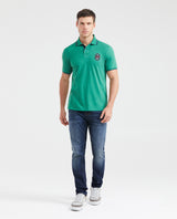 Men's Slim Fit Polo Shirt - Green 601G019 - 5
