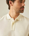Mens Polo Classic Fit Short Sleeve Cotton Embroidered Duck Heart Cursive Sleeve Logo - Yellow 63_601H000_AMA110615_5