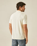 Mens Polo Classic Fit Short Sleeve Cotton Embroidered Duck Heart Cursive Sleeve Logo - Yellow 63_601H000_AMA110615_6