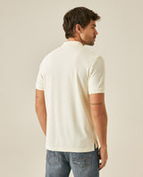 Mens Polo Classic Fit Short Sleeve Cotton Embroidered Duck Heart Cursive Sleeve Logo - Yellow 63_601H000_AMA110615_6
