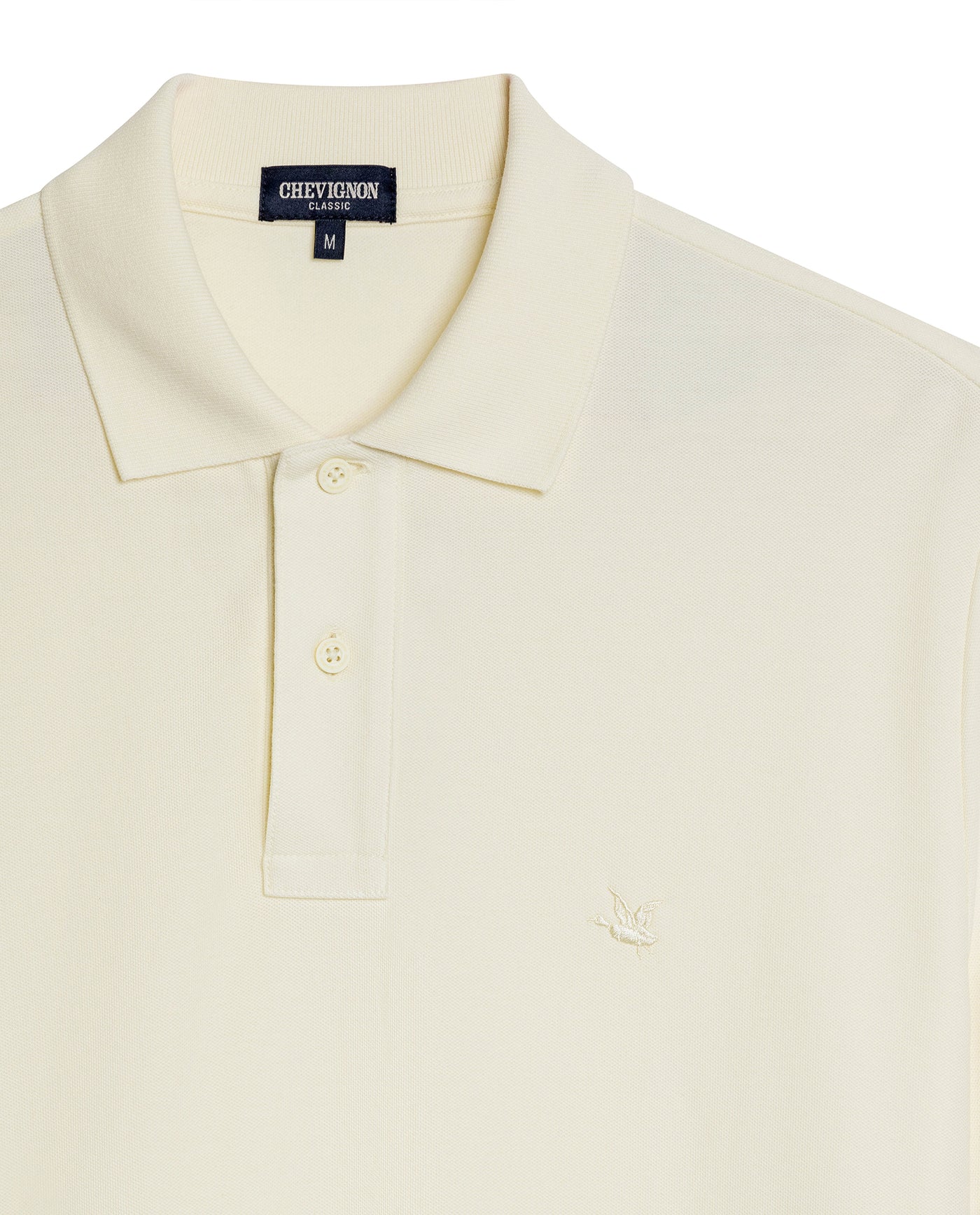Mens Polo Classic Fit Short Sleeve Cotton Embroidered Duck Heart Cursive Sleeve Logo - Yellow 63_601H000_AMA110615_8