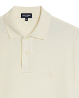 Mens Polo Classic Fit Short Sleeve Cotton Embroidered Duck Heart Cursive Sleeve Logo - Yellow 63_601H000_AMA110615_8