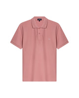 Mens Polo Classic Fit Short Sleeve Cotton Embroidered Duck Heart Cursive Sleeve Logo - Pink 63_601H000_ROS171514_3