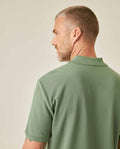 Mens Polo Classic Fit Short Sleeve Cotton Embroidered Duck Heart Cursive Sleeve Logo - Green 63_601H000_VER176212_7