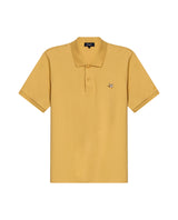 Mens Polo Slim Fit Short Sleeve Cotton Lycra Vibrant Embroidered Duck Cursive Sleeve Logo - Beige 63_601H001_BEI151132_3